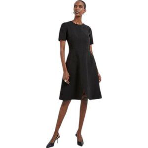 Editions de Robes black textured short sleeve dress size 0